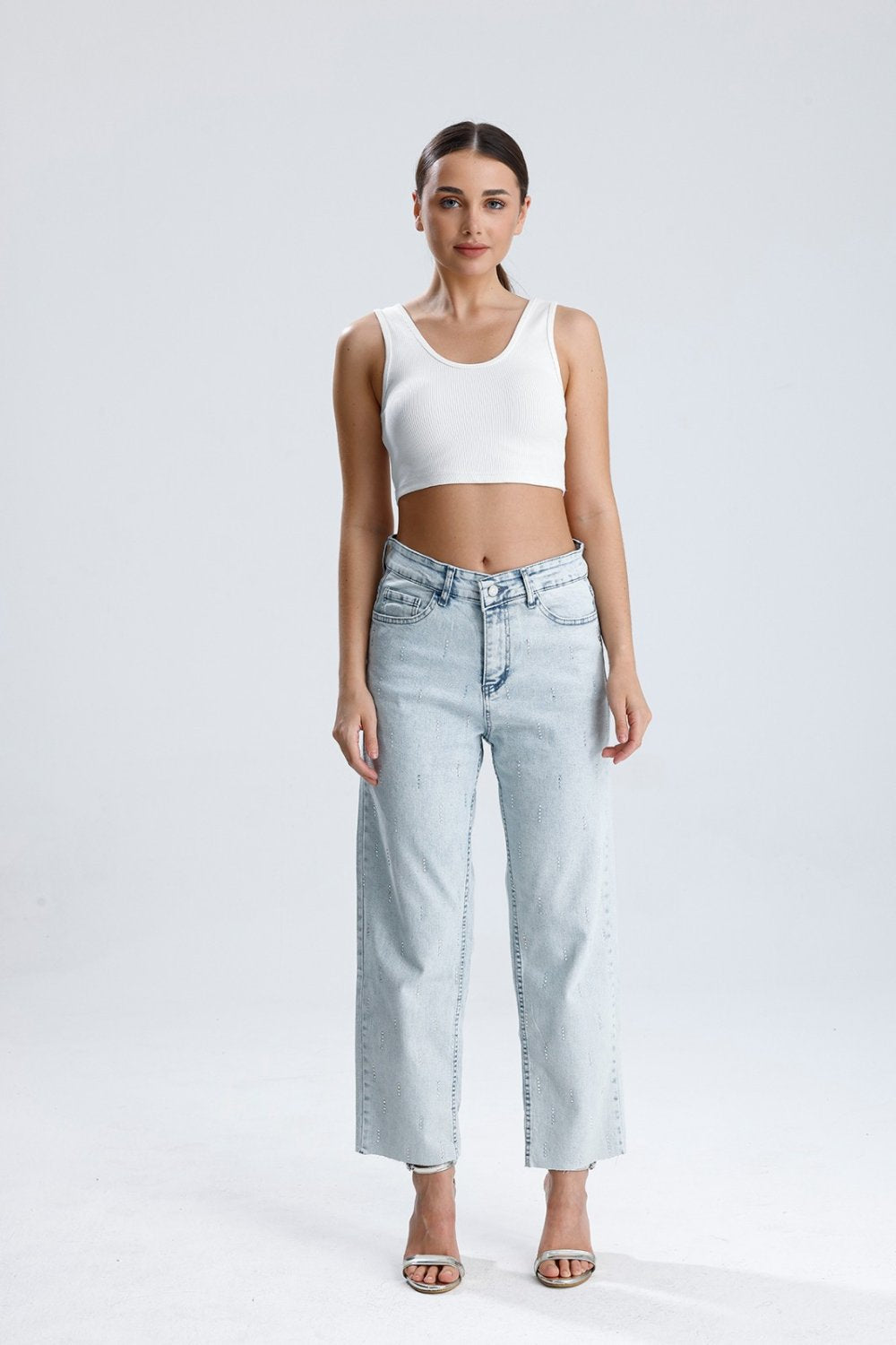 Stone Printed Lights Jeans