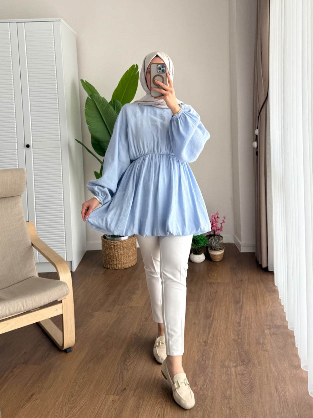 Balloon Skirted Tunic