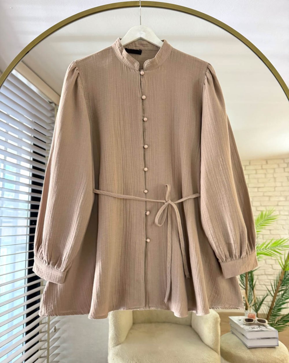 Buttoned Muslin Chemise