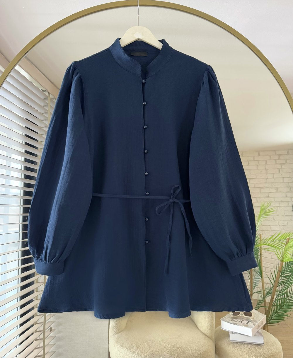 Buttoned Muslin Chemise