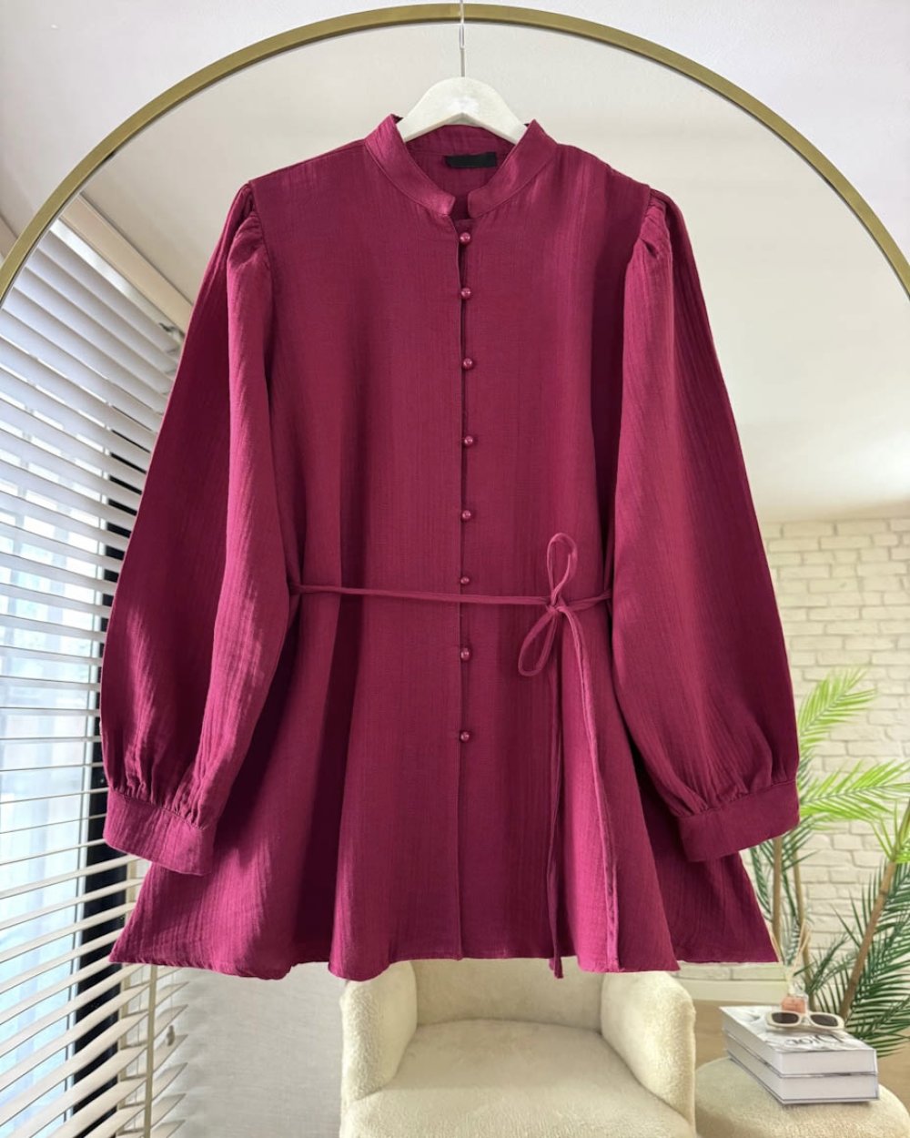 Buttoned Muslin Chemise