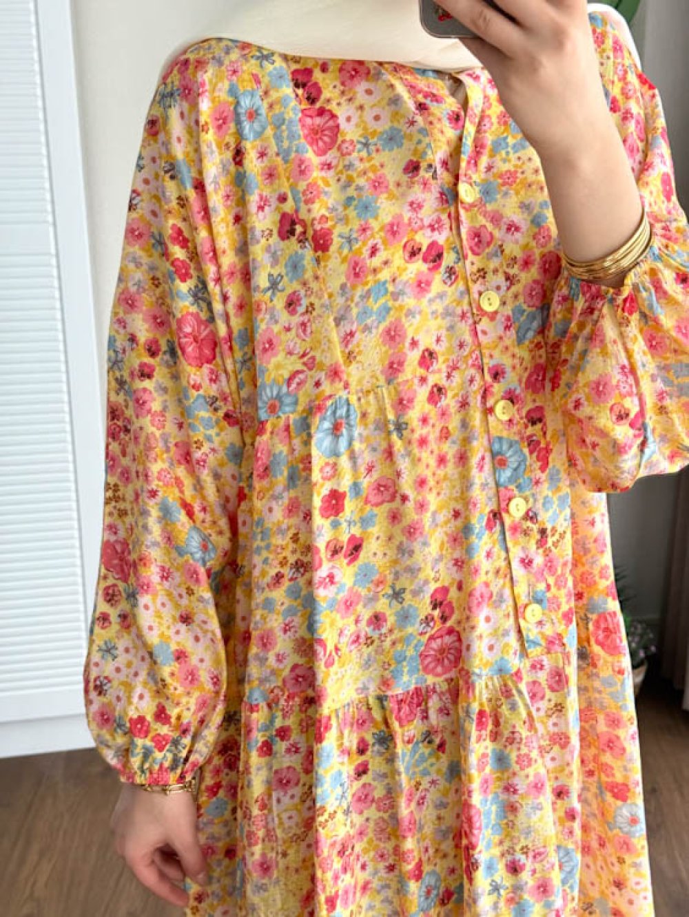 Orange Floral Dress