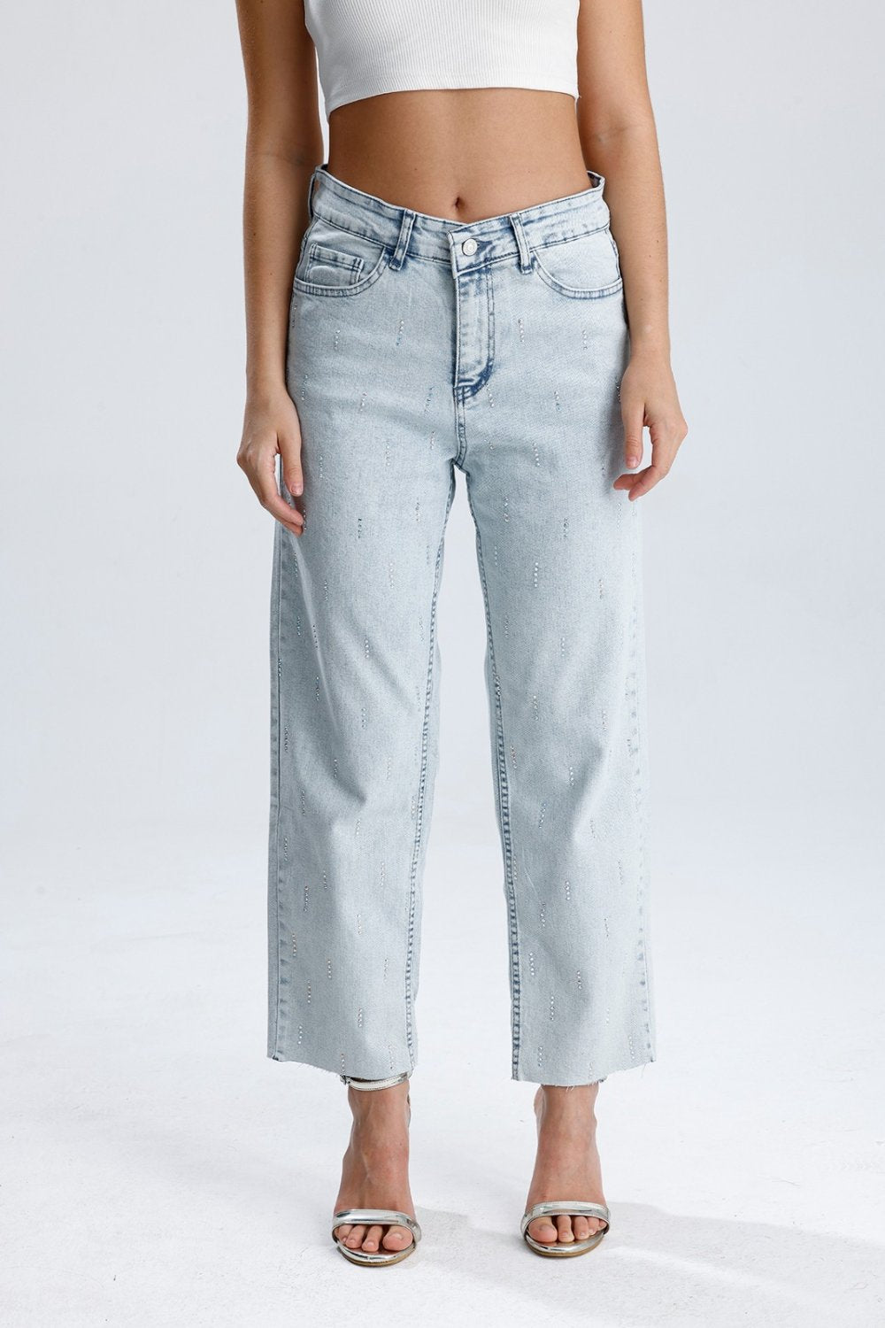 Stone Printed Lights Jeans