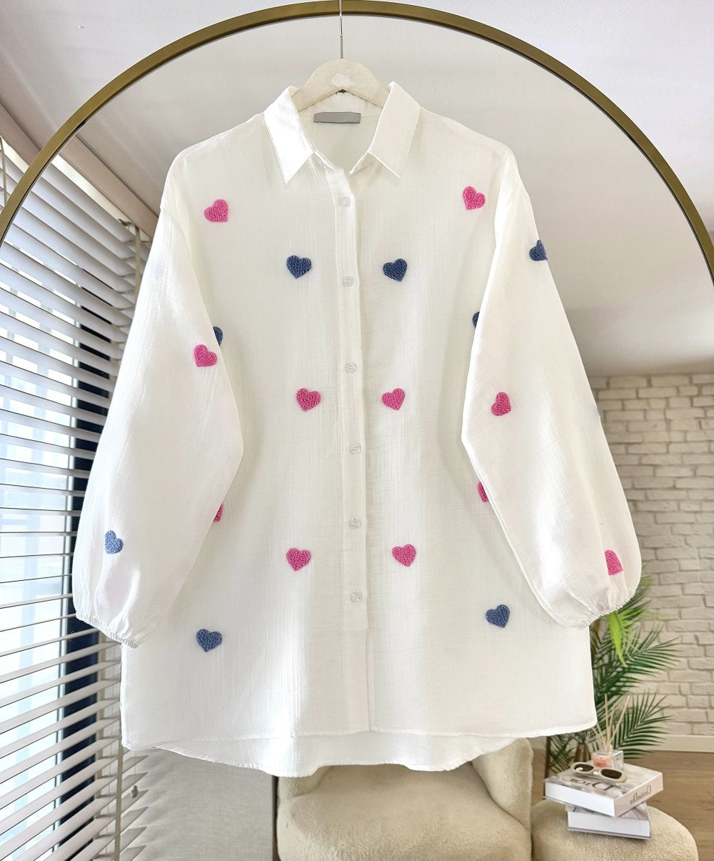 Heart Muslin Chemise