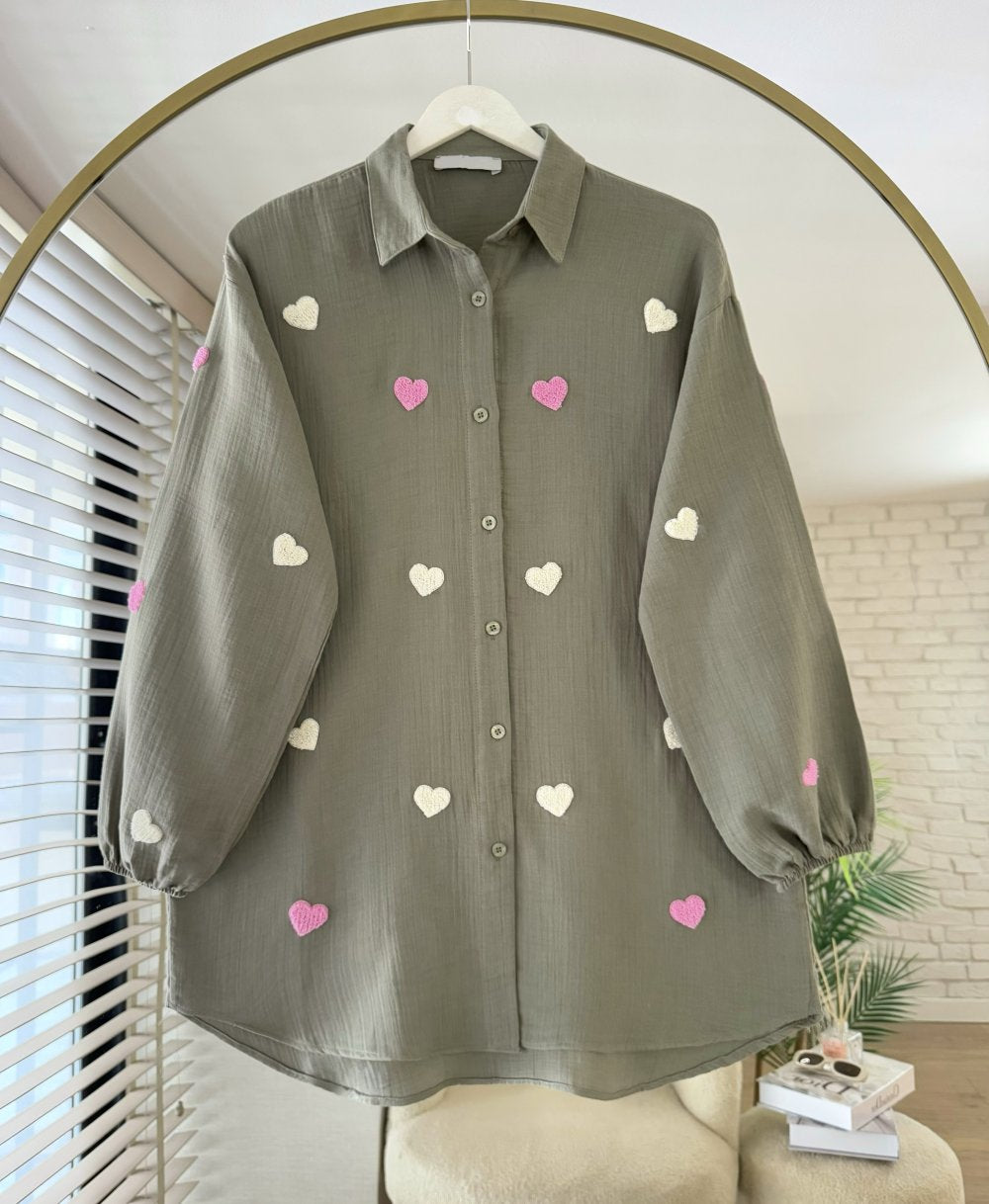 Heart Muslin Chemise